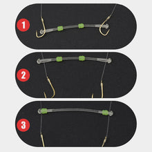 Load image into Gallery viewer, 10PCS 1.5-5CM Silicone Sub-Wire Fixed-Distance Fork Bean Anti-Winding Quick-Hanging Hook Spreader Fishing Accessories