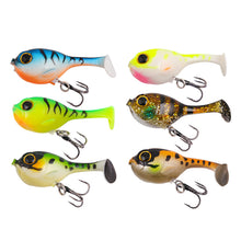 Load image into Gallery viewer, 1PC 6CM/9.7G Lure Simulation Pufferfish Surface Jumping Fish Bait T-Tail Submerged Fake Bait For Bass And Mandarin Fish