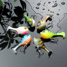 Load image into Gallery viewer, 1PC 6CM/9.7G Lure Simulation Pufferfish Surface Jumping Fish Bait T-Tail Submerged Fake Bait For Bass And Mandarin Fish