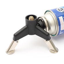 Load image into Gallery viewer, Outdoor Camping Gas Canister Foldable Tripod Adapter With Copper Core Locking Function Flat-To-Long Gas Canister Converter