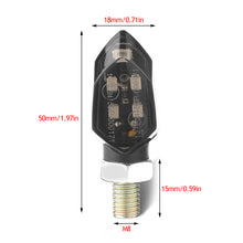 Load image into Gallery viewer, 2/4Pcs Universal Mini Motorcycle Smoke Lens Turn Signal Light 5LED 12V Amber Blinker Indicator Lamp Two Wire for Kawasake