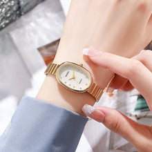 Load image into Gallery viewer, Minimalist Oval Quartz Watch Women Watch Fashion Steel Belt Quartz Casual Wristwatch Gifts Quartz Wristwatch