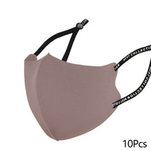 Load image into Gallery viewer, 10Pcs/Bag 3D Washable Adjustable Dust-proof Breathable Ice Cotton Knitted Mask Sunscreen Haze Reusable Face Mask Unisex Star Masks