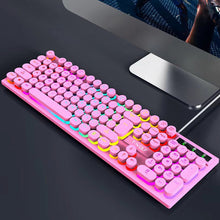Load image into Gallery viewer, 104Keys Shadow Mechanical Feeling Cool Lighting Desktop Computer Laptop Esports Game Illuminated Wired Keyboard
