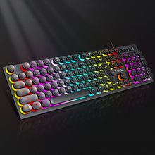 Load image into Gallery viewer, 104Keys Shadow Mechanical Feeling Cool Lighting Desktop Computer Laptop Esports Game Illuminated Wired Keyboard