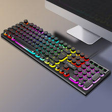 Load image into Gallery viewer, 104Keys Shadow Mechanical Feeling Cool Lighting Desktop Computer Laptop Esports Game Illuminated Wired Keyboard