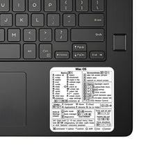 Load image into Gallery viewer, Shortcuts Sticker for Apple Mac OS System Shortcut Key Sticker for 13-16" MacBook Pro 13 /Air 13 Windows Palm Rest