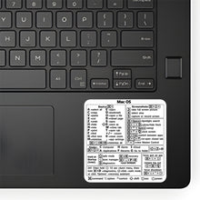 Load image into Gallery viewer, Shortcuts Sticker for Apple Mac OS System Shortcut Key Sticker for 13-16" MacBook Pro 13 /Air 13 Windows Palm Rest