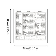 Load image into Gallery viewer, Shortcuts Sticker for Apple Mac OS System Shortcut Key Sticker for 13-16" MacBook Pro 13 /Air 13 Windows Palm Rest
