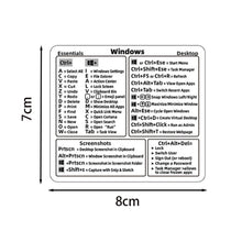 Load image into Gallery viewer, Shortcuts Sticker for Apple Mac OS System Shortcut Key Sticker for 13-16" MacBook Pro 13 /Air 13 Windows Palm Rest