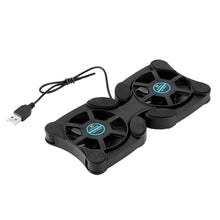 Load image into Gallery viewer, USB Mini Laptop Fan Stand Notebook Foldable Folding Fan Cooler Notebook Cooling Pad Radiator Cooler Master Computer Accessories
