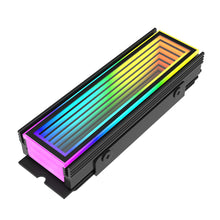 Load image into Gallery viewer, ARGB AURA Plug Sync Computer SSD M2 Radiator Aluminum PC RGB M.2 Nvme Cooler Heatsink Solid State Drive Heat Sink Cooler