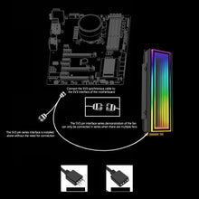 Load image into Gallery viewer, ARGB AURA Plug Sync Computer SSD M2 Radiator Aluminum PC RGB M.2 Nvme Cooler Heatsink Solid State Drive Heat Sink Cooler