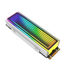 Load image into Gallery viewer, ARGB AURA Plug Sync Computer SSD M2 Radiator Aluminum PC RGB M.2 Nvme Cooler Heatsink Solid State Drive Heat Sink Cooler