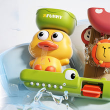 Load image into Gallery viewer, Colorful Rotating Duck Water Wheel Toy for Babies Splash Bath Time Fun with Suction Cups Parent-Child Bath Sensory Toy for Toddlers