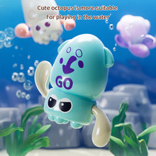 Load image into Gallery viewer, Cute Wind-Up Bath Octopus Toy Non-Battery Water Play Squid Easy-Wind Bathtime Fun Montessori Sensory Bath Toy