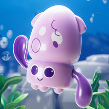 Load image into Gallery viewer, Cute Wind-Up Bath Octopus Toy Non-Battery Water Play Squid Easy-Wind Bathtime Fun Montessori Sensory Bath Toy