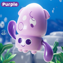 Load image into Gallery viewer, Cute Wind-Up Bath Octopus Toy Non-Battery Water Play Squid Easy-Wind Bathtime Fun Montessori Sensory Bath Toy