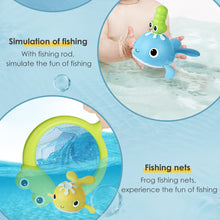 Load image into Gallery viewer, Magnetic Fishing Bath Toy Set Whale Water Play Develop Motor Skills Bathtub Fun Toy Interactive Water Activity Set