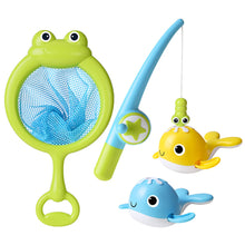 Load image into Gallery viewer, Magnetic Fishing Bath Toy Set Whale Water Play Develop Motor Skills Bathtub Fun Toy Interactive Water Activity Set