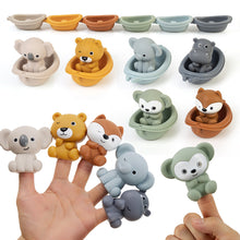 Load image into Gallery viewer, Stackable Bath Boats for Toddlers Water Play Animal Bath Stacking Boats with Puppets Sensory Bath Toys for Babies Parent-Child Bath Time