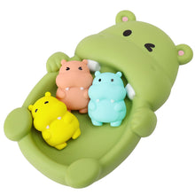 Load image into Gallery viewer, Floating Animal Bath Toys Baby Bathtub Hippos Seals Otters Easy-Grip Colorful Bathtime Fun Interactive Water Activity Toys for Kids