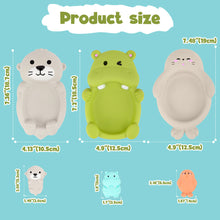 Load image into Gallery viewer, Floating Animal Bath Toys Baby Bathtub Hippos Seals Otters Easy-Grip Colorful Bathtime Fun Interactive Water Activity Toys for Kids