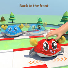 Load image into Gallery viewer, Crawling Dual Inertia Bubble Crab Toy Learning Through Play Walking Crab Toy Pull-Back Non-Battery Inertia Car for Kids