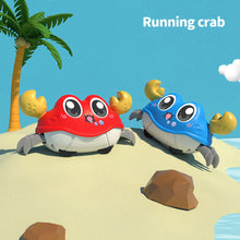 Load image into Gallery viewer, Crawling Dual Inertia Bubble Crab Toy Learning Through Play Walking Crab Toy Pull-Back Non-Battery Inertia Car for Kids