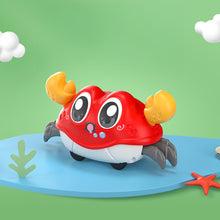 Load image into Gallery viewer, Crawling Dual Inertia Bubble Crab Toy Learning Through Play Walking Crab Toy Pull-Back Non-Battery Inertia Car for Kids
