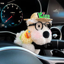 Load image into Gallery viewer, Plush Doll Car Windshield Wiper Turn Signal Switch Ornaments Decorations Dog Auto Interior Decoration Accessories Home Desk Ornament