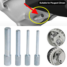 Load image into Gallery viewer, 4Pcs Car Engine Timing Pins Locking Tools Kit For 1.4 and 1.6 HDI / TDCI PSA Peugeot Citroen Ford Mazda Suzuki