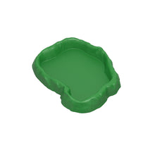 Load image into Gallery viewer, Simulated Natural Rock Shape Reptile Food Water Bowl Bathing Dish Dual Use Bowl For Turtles Lizard Snake Frog