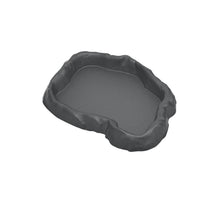 Load image into Gallery viewer, Simulated Natural Rock Shape Reptile Food Water Bowl Bathing Dish Dual Use Bowl For Turtles Lizard Snake Frog