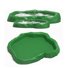 Load image into Gallery viewer, Simulated Natural Rock Shape Reptile Food Water Bowl Bathing Dish Dual Use Bowl For Turtles Lizard Snake Frog