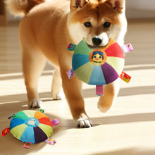 Load image into Gallery viewer, Interactive Dog Toy with bell Dog Bite Toys Flying Disc for Training and Play Stress Relief Plush Stuffed Dog Toy