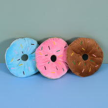 Load image into Gallery viewer, Dog Donuts Plush Toys Chew Toy Funny Puppy Dog Interactive Toy Chew Resistan Squeaky Toy Cat and Dog Boredom Relief Toys