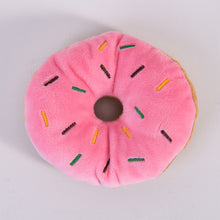 Load image into Gallery viewer, Dog Donuts Plush Toys Chew Toy Funny Puppy Dog Interactive Toy Chew Resistan Squeaky Toy Cat and Dog Boredom Relief Toys