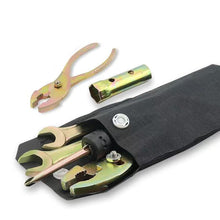 Load image into Gallery viewer, 5Pcs Motorcycle Spark Plug Spanner Wrench Socket Tool Kit Aluminum Alloy Repair Pliers Wrenches Screwdrive with Storage Bag