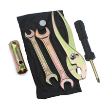Load image into Gallery viewer, 5Pcs Motorcycle Spark Plug Spanner Wrench Socket Tool Kit Aluminum Alloy Repair Pliers Wrenches Screwdrive with Storage Bag