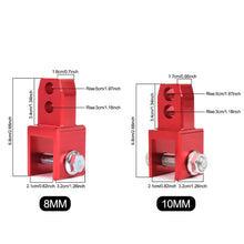 Load image into Gallery viewer, M8 M10 Motorcycle Modify Rear Shock Round End Change Fork End Accessories Dual Fork Port Rear Shock Height Increase Part