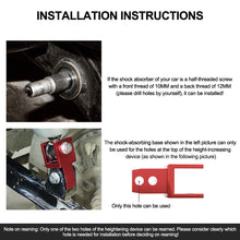 Load image into Gallery viewer, M8 M10 Motorcycle Modify Rear Shock Round End Change Fork End Accessories Dual Fork Port Rear Shock Height Increase Part
