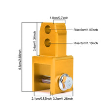 Load image into Gallery viewer, M8 M10 Motorcycle Modify Rear Shock Round End Change Fork End Accessories Dual Fork Port Rear Shock Height Increase Part