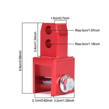 Load image into Gallery viewer, M8 M10 Motorcycle Modify Rear Shock Round End Change Fork End Accessories Dual Fork Port Rear Shock Height Increase Part