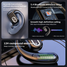 Load image into Gallery viewer, 1PC 180° Rotating Reversible Wireless Bluetooth Headphones Ear-Hook Business Sports Headphones