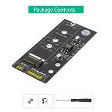 Load image into Gallery viewer, M.2 NGFF to SATA Adapter Card B Key/B & M Key SSD Converter NGFF M2 to 2.5 Inch SATA III Drivers For NGFF M.2 2280 2260 2242 2230 SSD (Not for M.2 NVME)