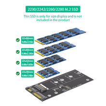 Load image into Gallery viewer, M.2 NGFF to SATA Adapter Card B Key/B & M Key SSD Converter NGFF M2 to 2.5 Inch SATA III Drivers For NGFF M.2 2280 2260 2242 2230 SSD (Not for M.2 NVME)