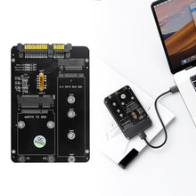 Load image into Gallery viewer, 1PC 2 IN 1 Combine M.2 NGFF Key B & mSATA SSD To SATA3 Adapter