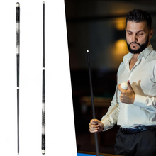 Load image into Gallery viewer, 1PC 147CM 13MM Large-Head Carbon Fiber Imitation Billiard Cue 1/2 Split Birch Wood Chinese 8-Ball Billiard Cue