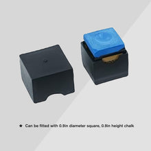 Load image into Gallery viewer, 1PC Soft Rubber Chalk Storage Box With Magnetic Holes Stain-Proof Square Round Hexagonal Chalk Protective Box Billiards Supplies
